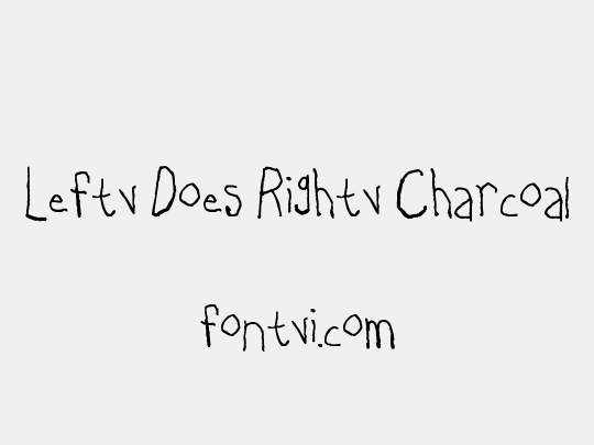 Lefty Does Righty Charcoal