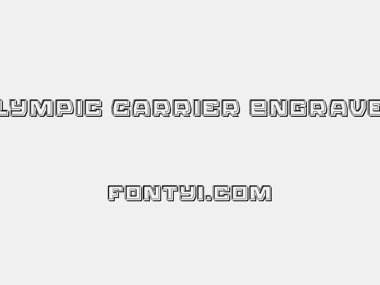 Olympic Carrier Engraved