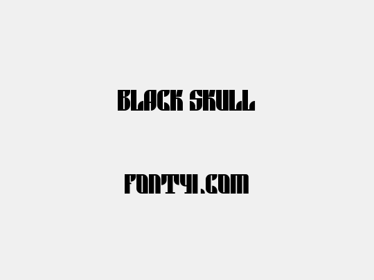 Black skull