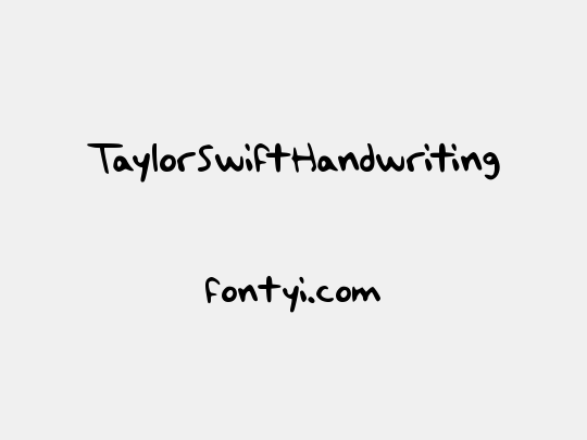 TaylorSwiftHandwriting