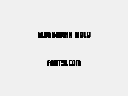 Eldebaran Bold