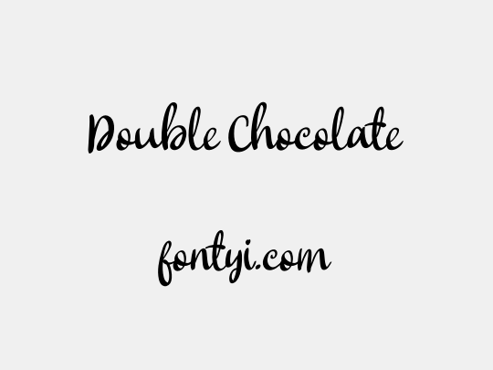 Double Chocolate