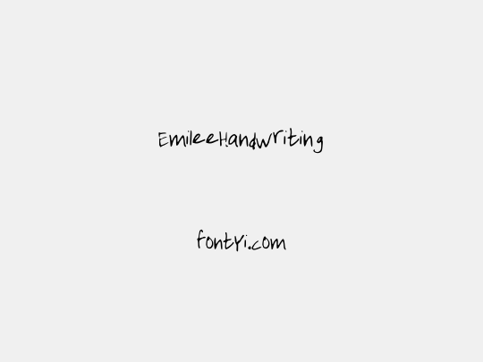 EmileeHandwriting