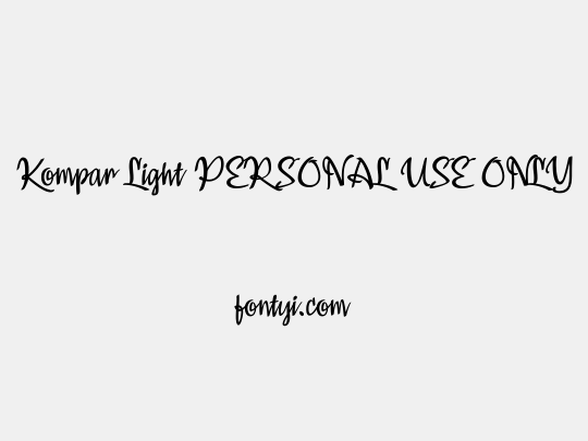 Kompar Light PERSONAL USE ONLY