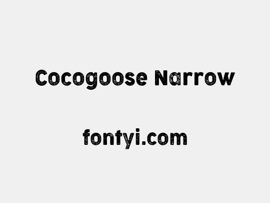Cocogoose Narrow