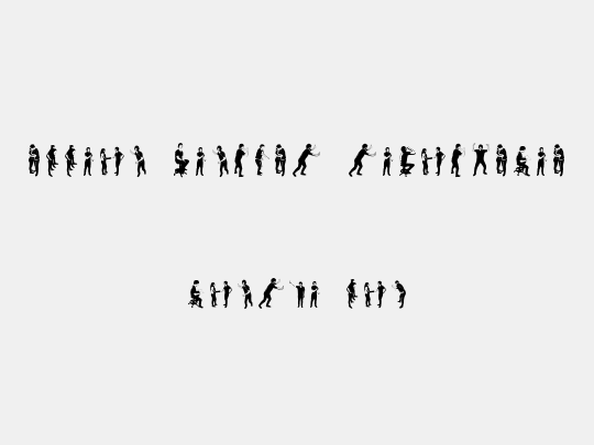 accion dingbat tipografia