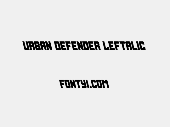 Urban Defender Leftalic