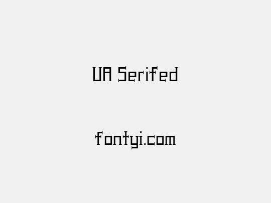 UA Serifed