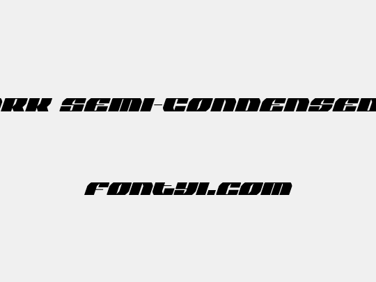 Joy Shark Semi-Condensed Italic