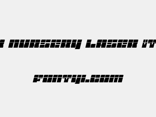 Star Nursery Laser Italic