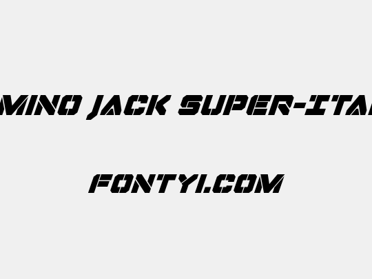 Domino Jack Super-Italic