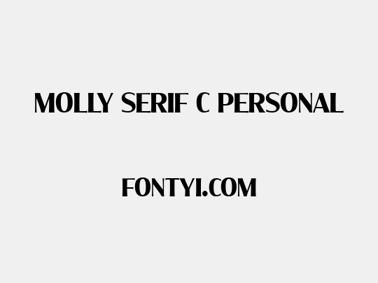 Molly Serif C PERSONAL