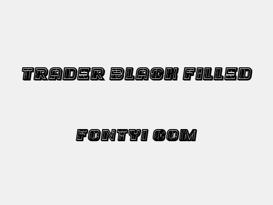 Trader Black Filled