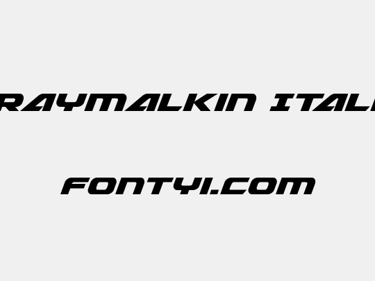 Graymalkin Italic