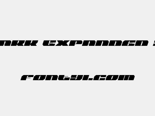 Joy Shark Expanded Italic