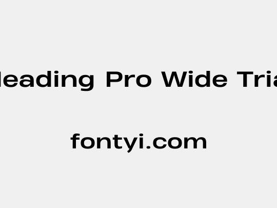 Heading Pro Wide Trial