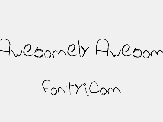 Cat's Awesomely Awesome Font