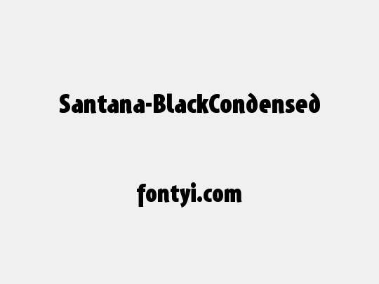 Santana-BlackCondensed