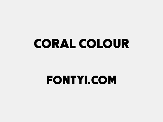 Coral Colour