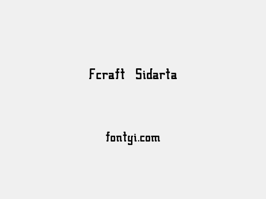 Fcraft Sidarta