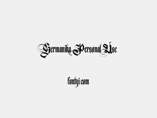 Germanika Personal Use