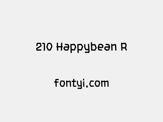 210 Happybean R
