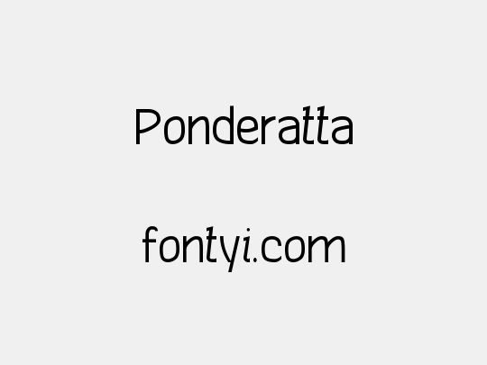 Ponderatta