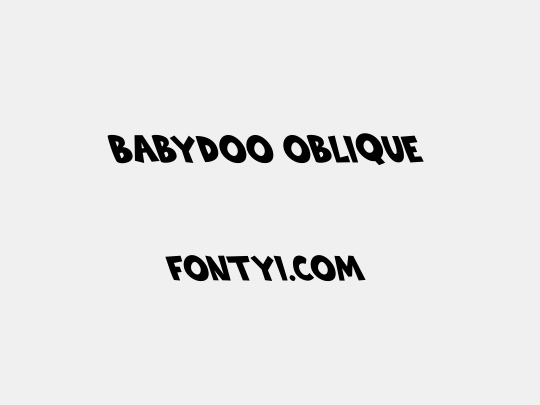 Babydoo Oblique