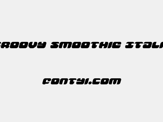 Groovy Smoothie Italic