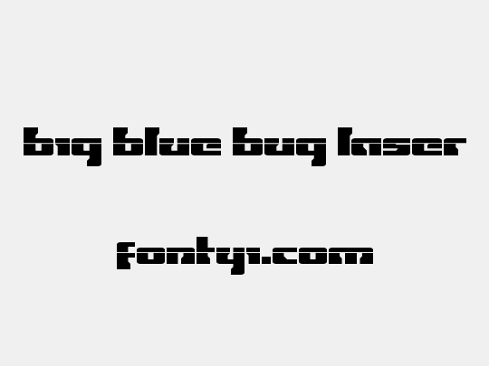 Big Blue Bug Laser