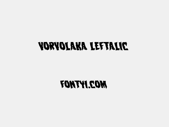 Vorvolaka Leftalic