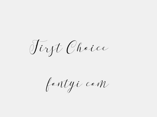 First Choice DEMO