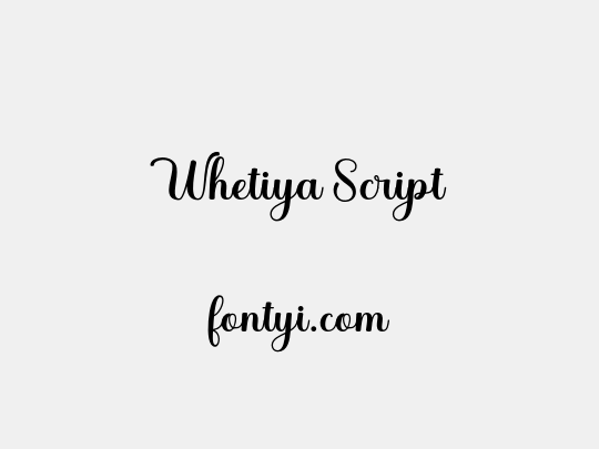 Whetiya Script