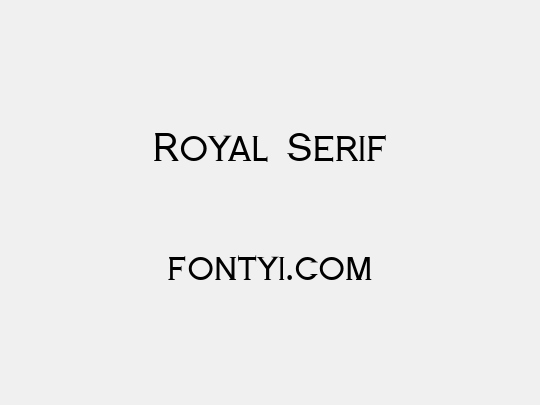 Royal Serif