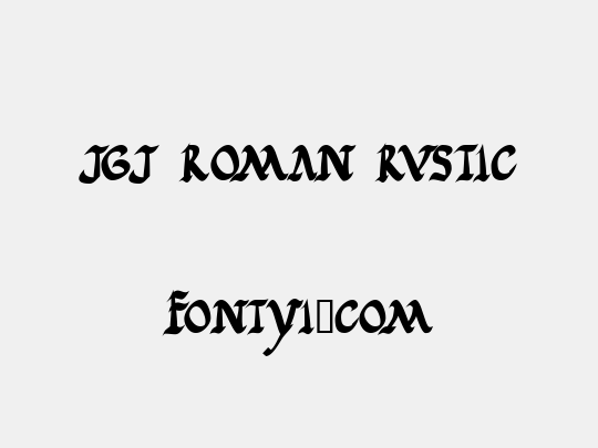 JGJ Roman Rustic