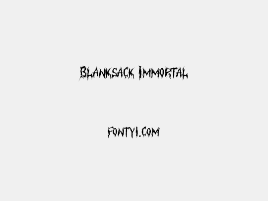 Blanksack Immortal