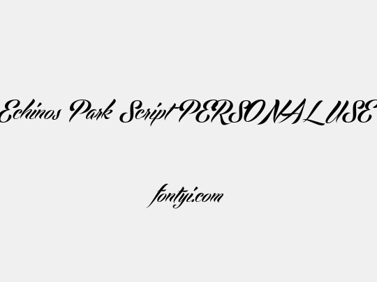Echinos Park Script PERSONAL USE ONLY