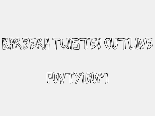 Barbera Twisted Outline