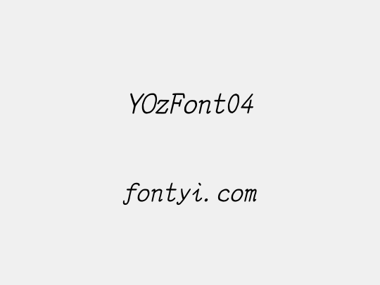 YOzFont04