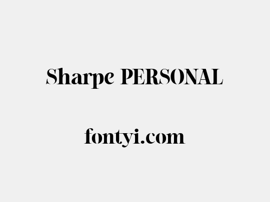 Sharpe PERSONAL
