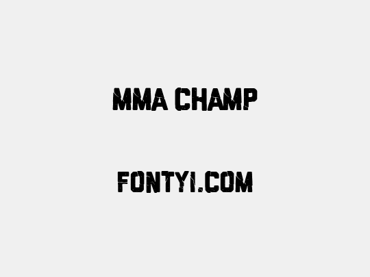 MMA champ