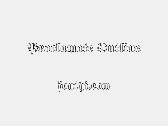 Proclamate Outline