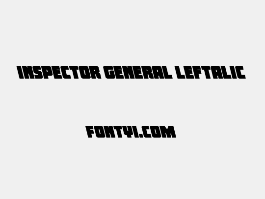 Inspector General Leftalic