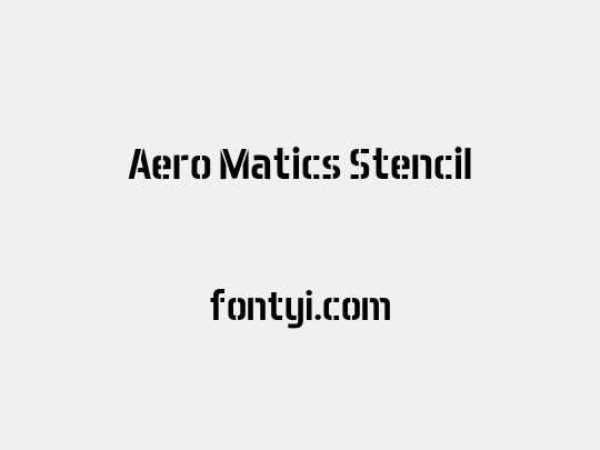 Aero Matics Stencil