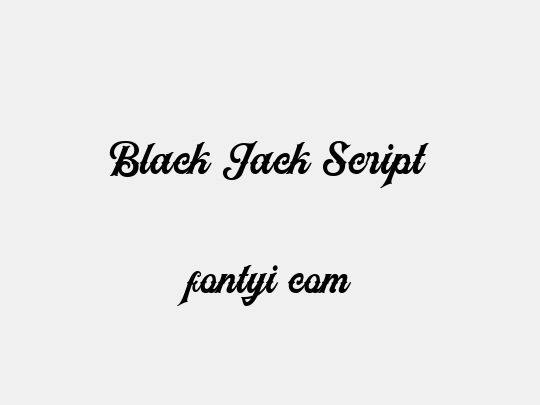Black Jack Script