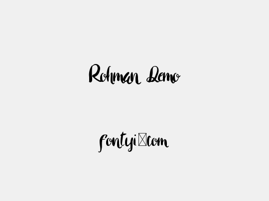 Rohman Demo