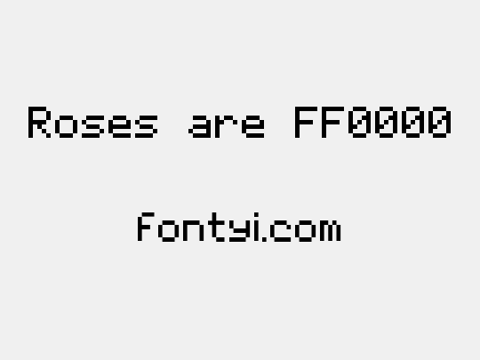 Roses are FF0000