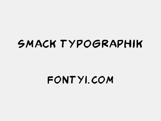 Smack Typographik