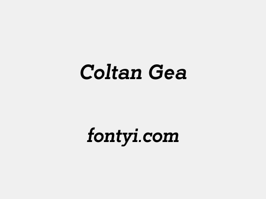 Coltan Gea