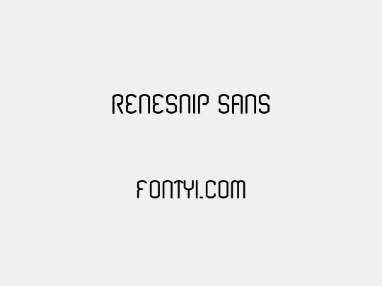 Renesnip Sans